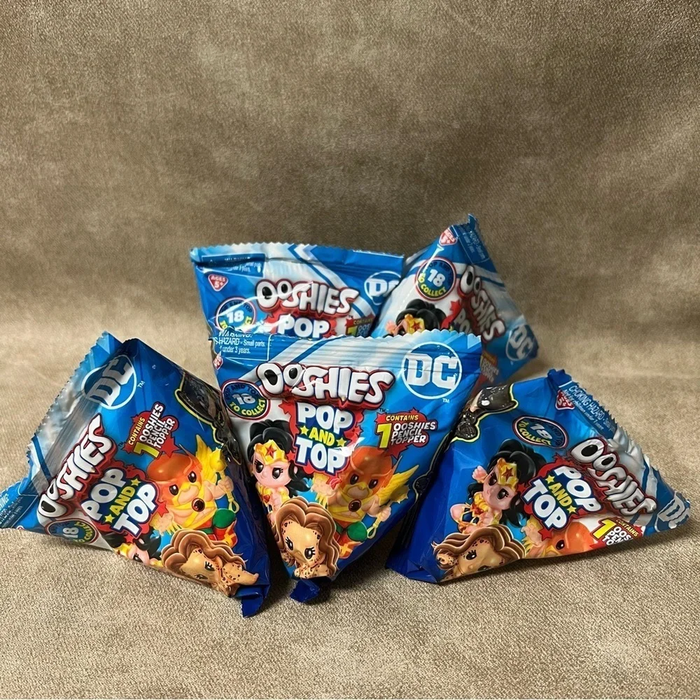 Lot of (5) Ooshies DC Pop N Top- Wave 1 Characters New